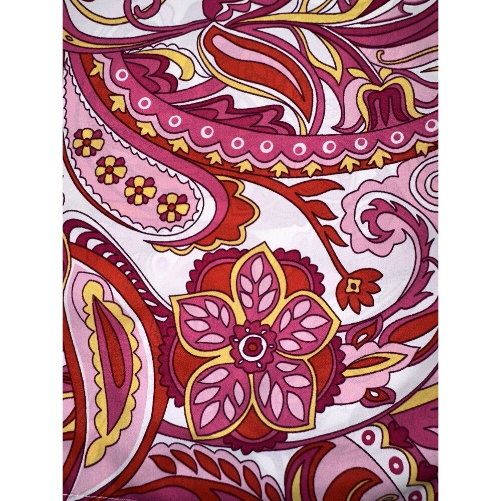 Pink Paisley Women’s Button Up Blouse M